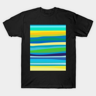 Summer Surfing Beach Zebra T-Shirt